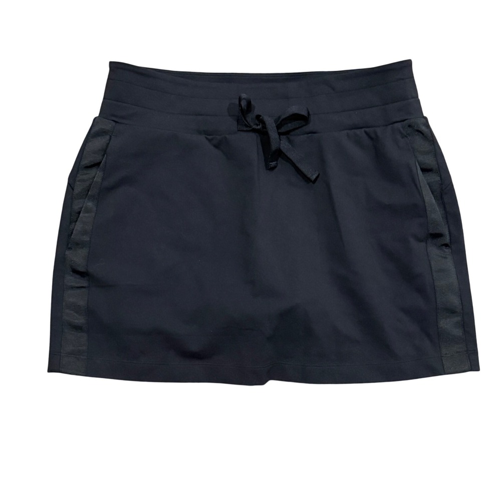 Athleta Skort Womens Medium Black Athletic Golf Travel Skirt Drawstring M
